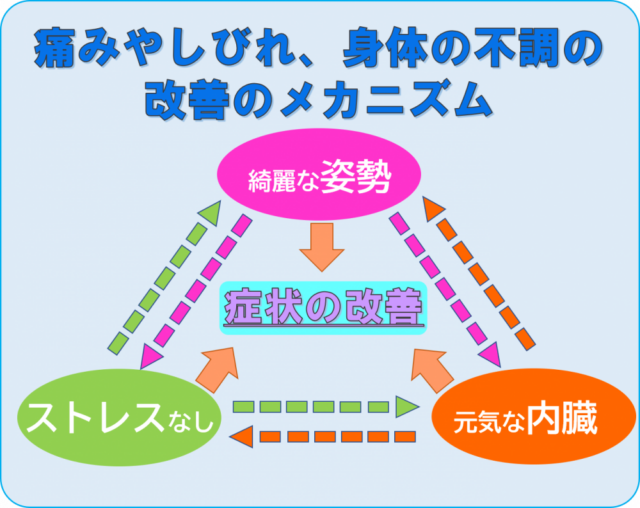 痛みやしびれ、身体の不調の改善のメカニズム